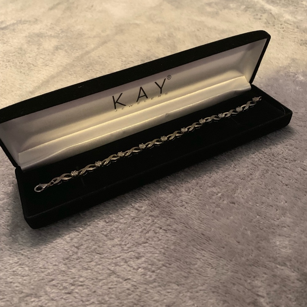 Diamond Bracelet 1/4 carat tw Sterling Silver